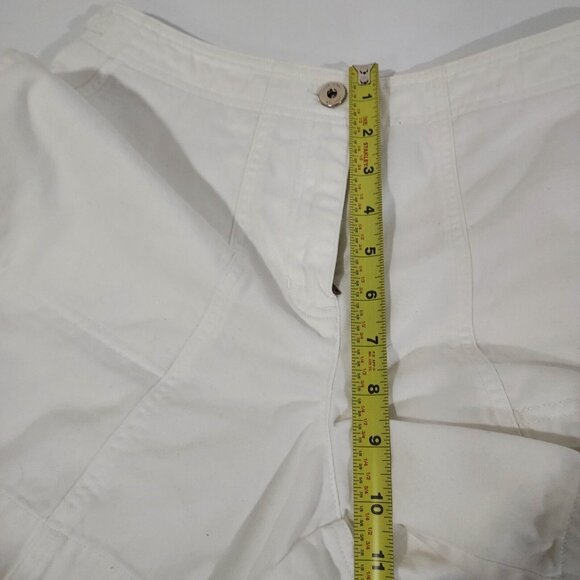 Lauren Ralph Lauren White Denim Cotton Golf Shorts 4 Petite 28Waist Vintage 90's - Picture 5 of 10